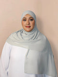 Chiffon Hijab Pastel Grey