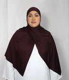 Bamboo Hijab Dark Maroon