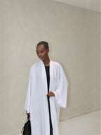 The Nura Kimono Abaya White