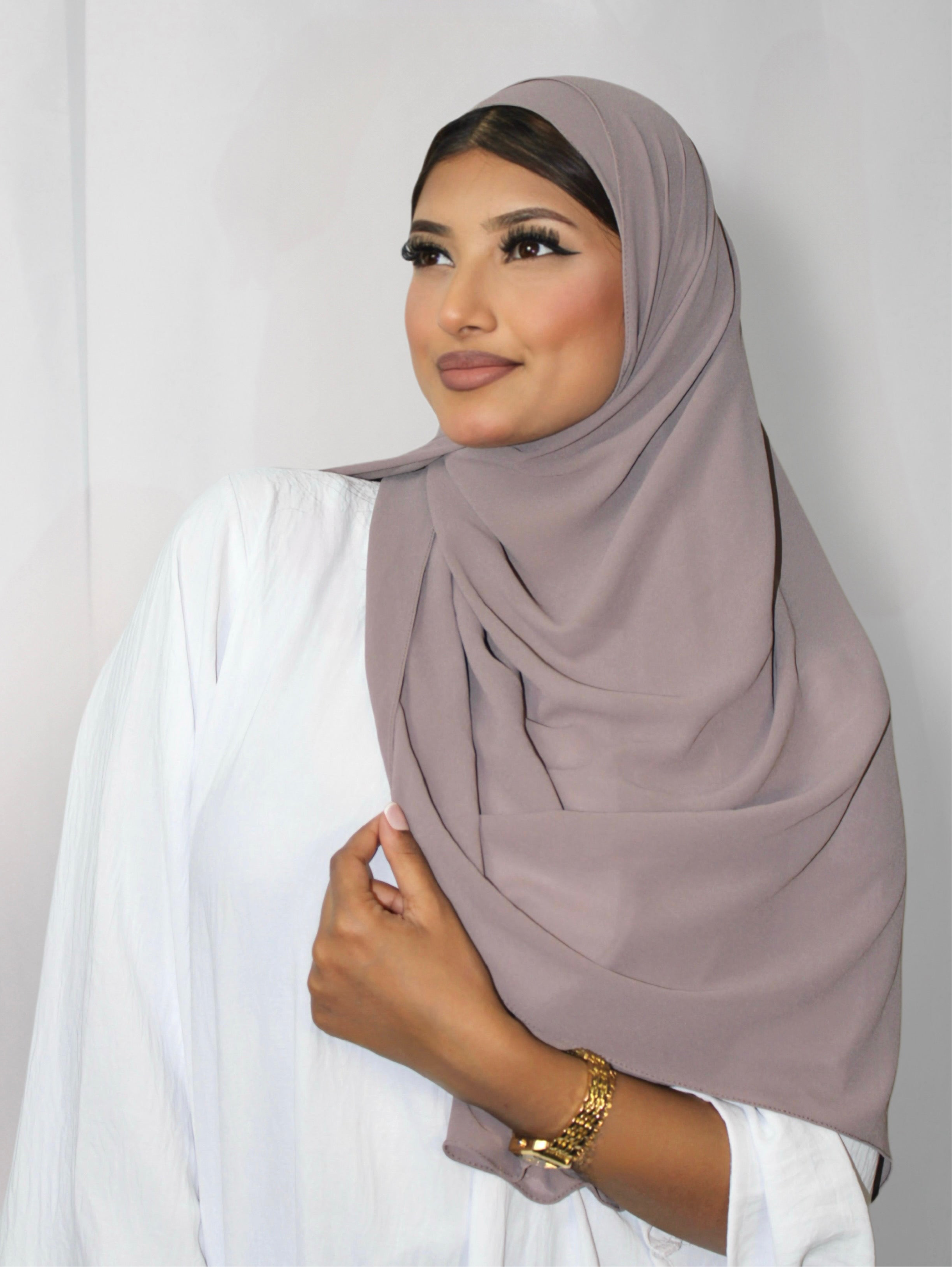 Chiffon Hijab Taupe