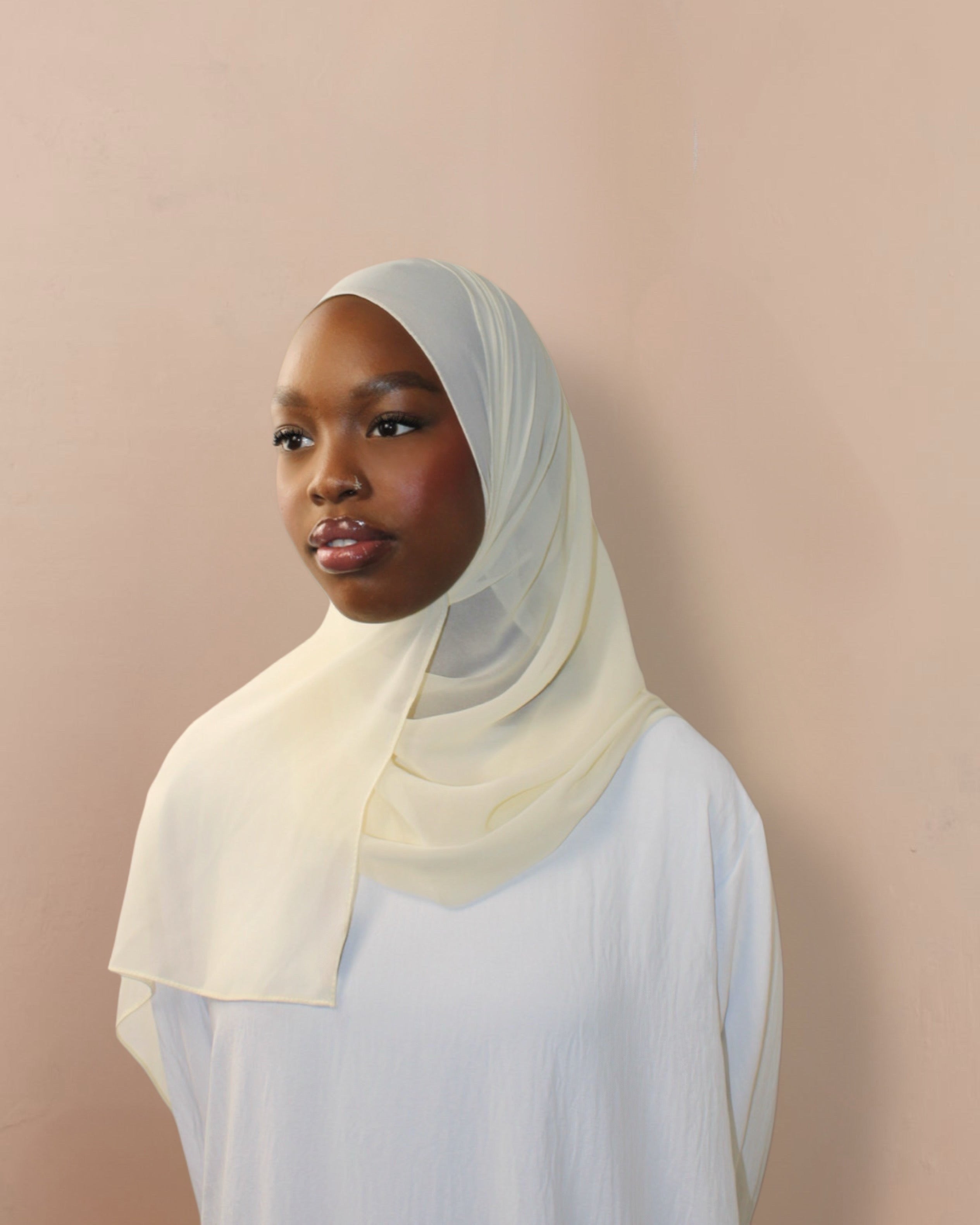 Chiffon Hijab Light Beige