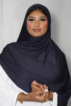 The Classy Hijab Indigo Blue