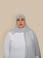 Chiffon Hijab Steel Grey
