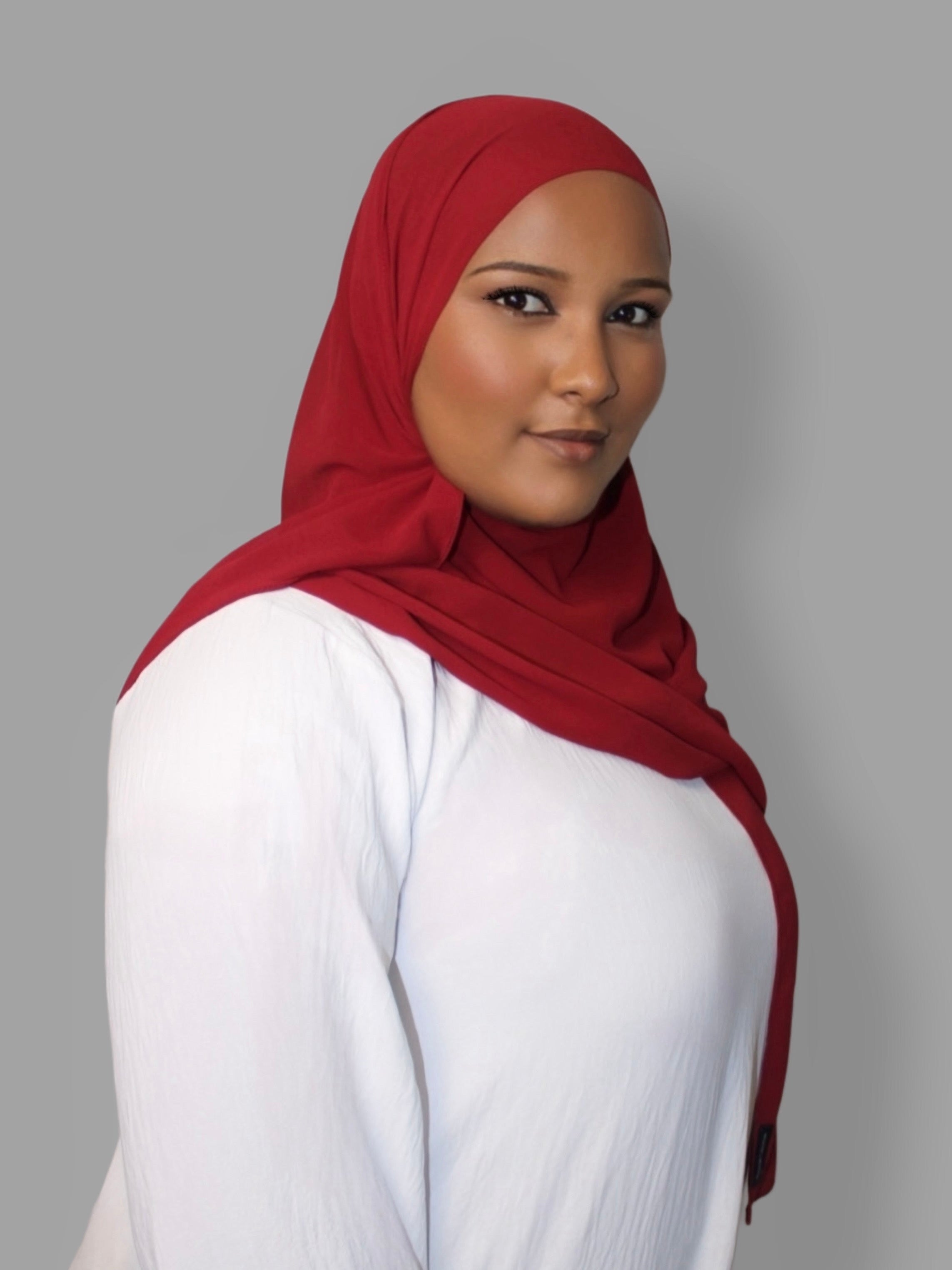 Chiffon Hijab Burgundy