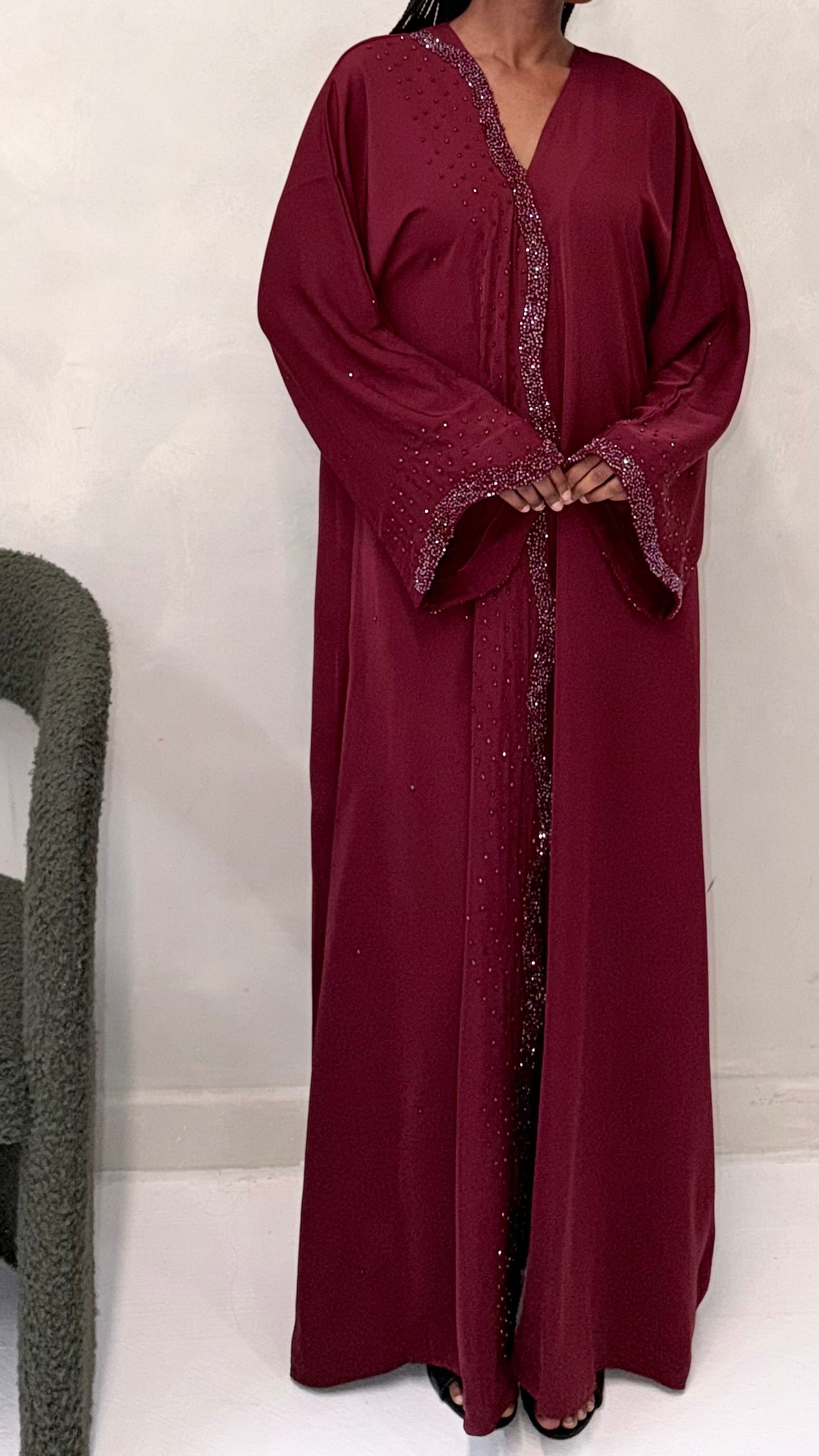 Danah Abaya Burgundy