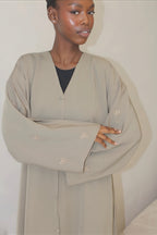 The Safia Abaya Dark Biege