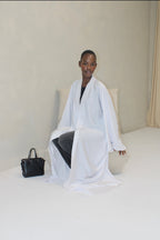 The Nura Kimono Abaya White
