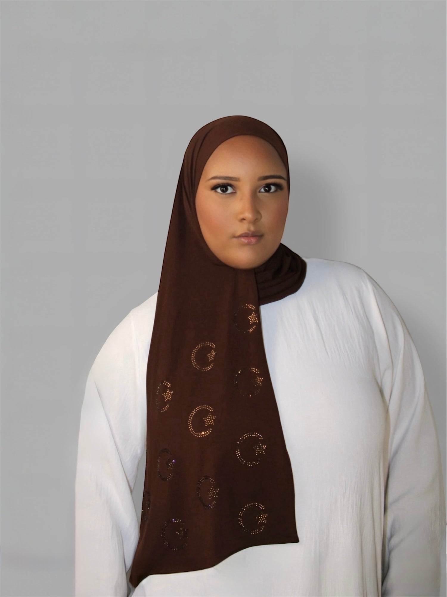 Luna hijab Chocolate Brown