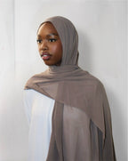 Chiffon Hijab Dark Mocha