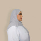 Chiffon Hijab Steel Grey