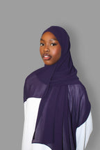 Chiffon Hijab Deep Purple