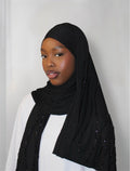 The Sparkly Hijab Black