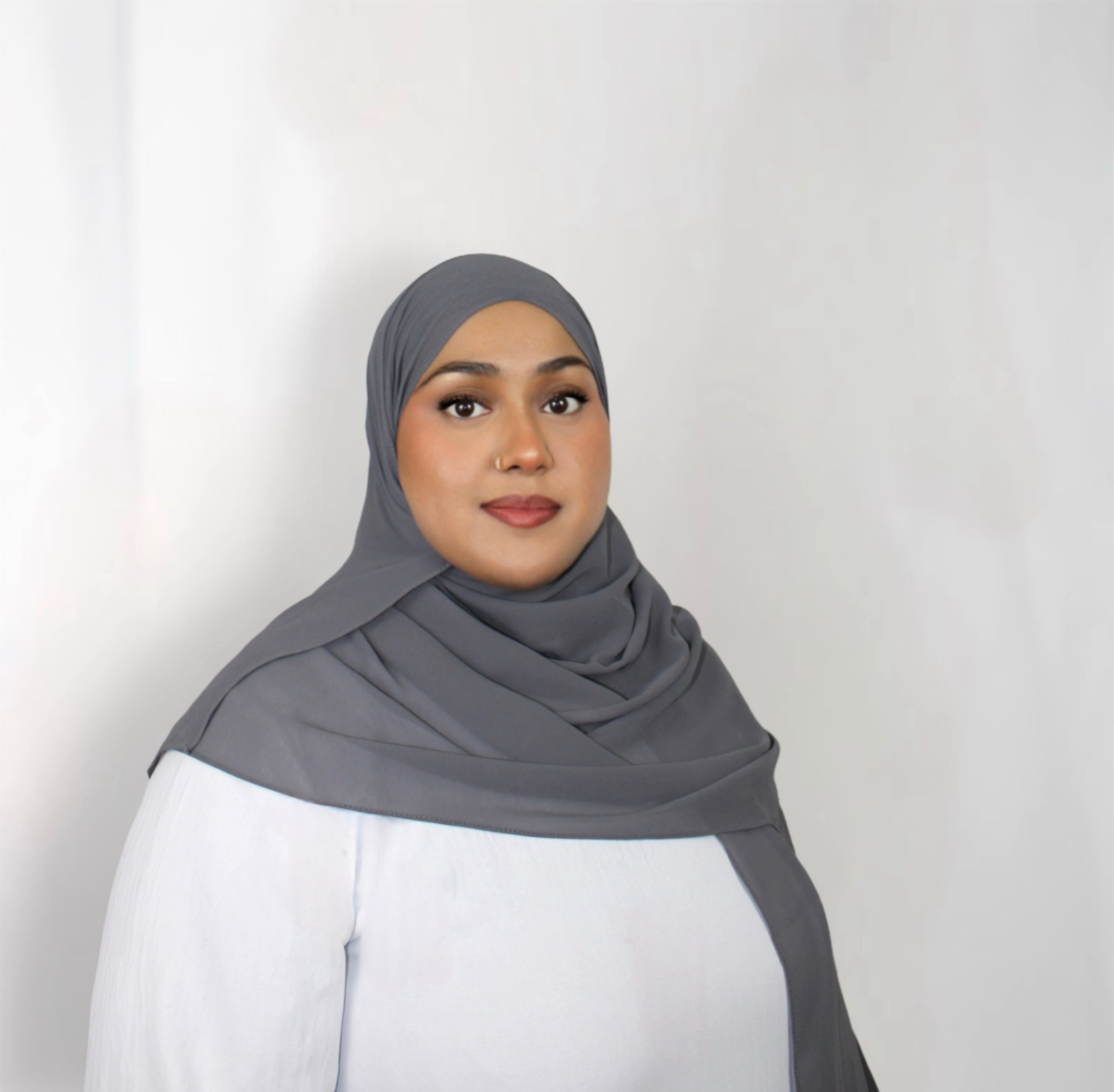 Chiffon Hijab Dark Grey
