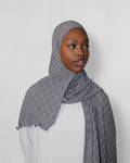 Monogram Hijab Grey