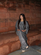 Cord Abaya Grey