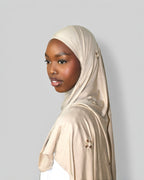 Kristal Hijab Beige