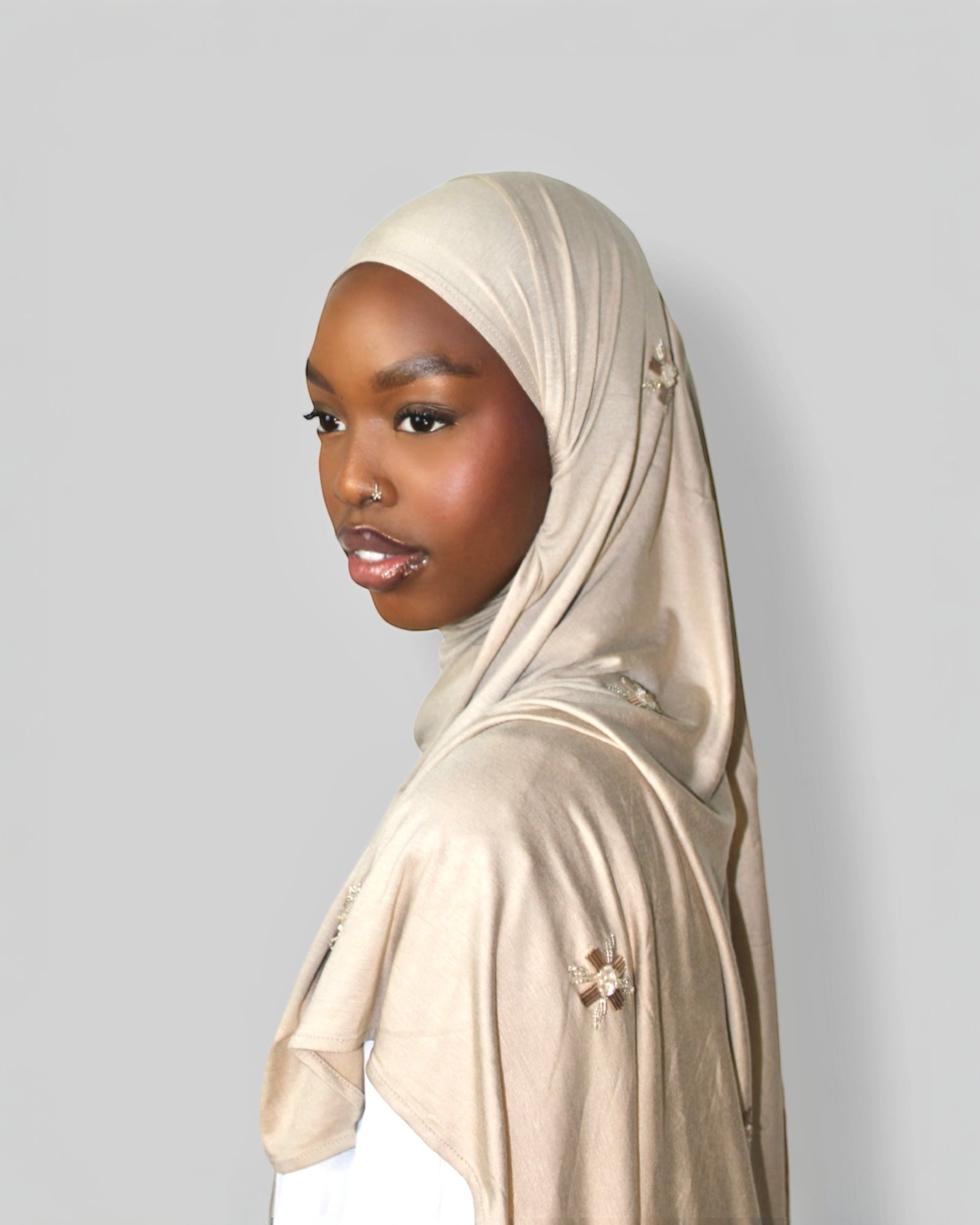 Kristal Hijab Beige