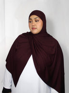 Bamboo Hijab Dark Maroon