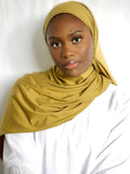 Bamboo Hijab Dark Mustard