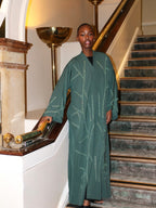 Aneeqa Abaya Dark Green