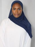 Chiffon Hijab Navy Blue