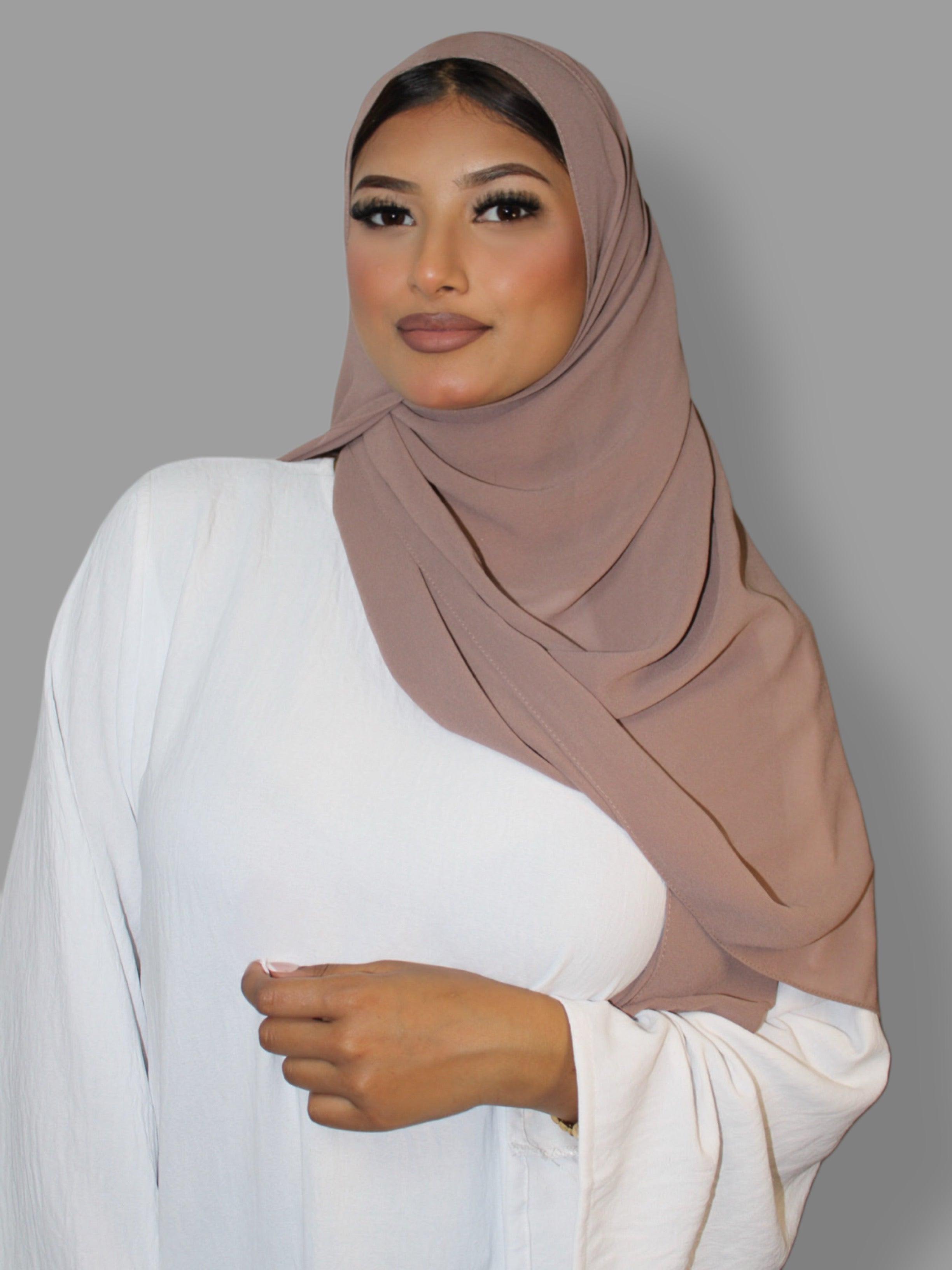 Chiffon Hijab Rosy Brown