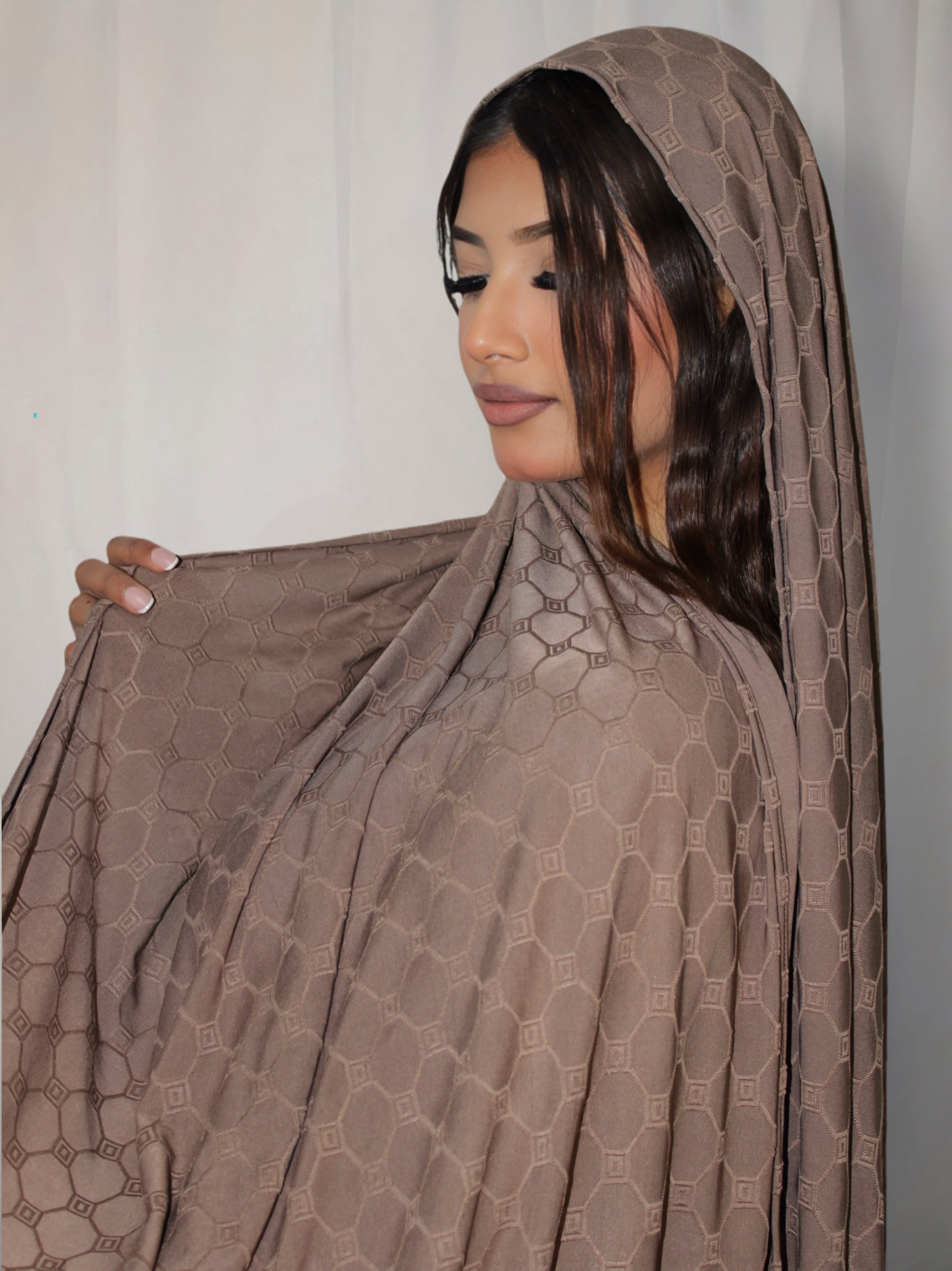 Monogram Hijab Brown