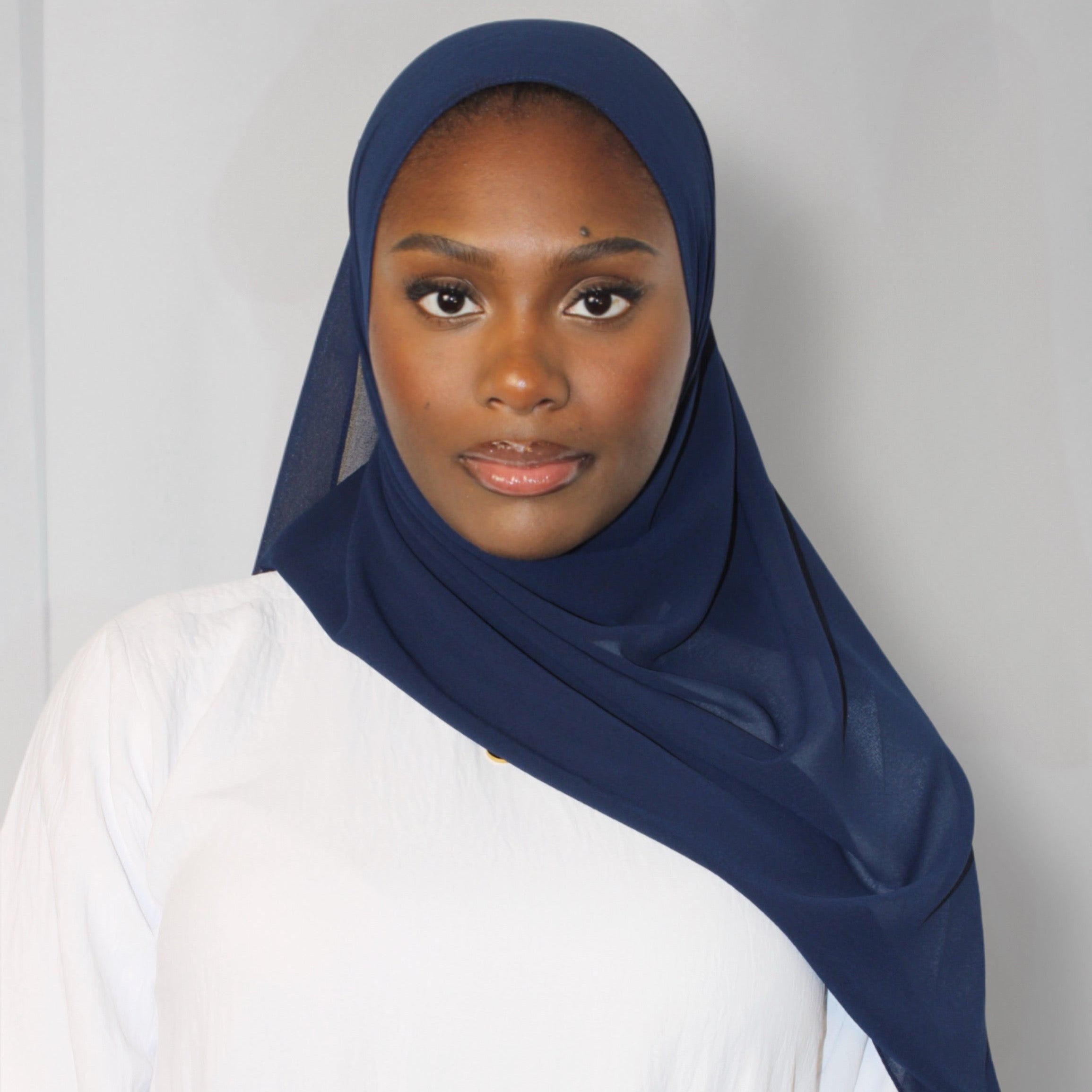 Chiffon Hijab Navy Blue