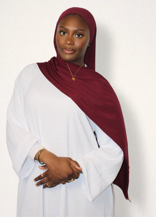 Bamboo Hijab Burgundy