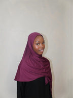 Bamboo Hijab Deep Plum