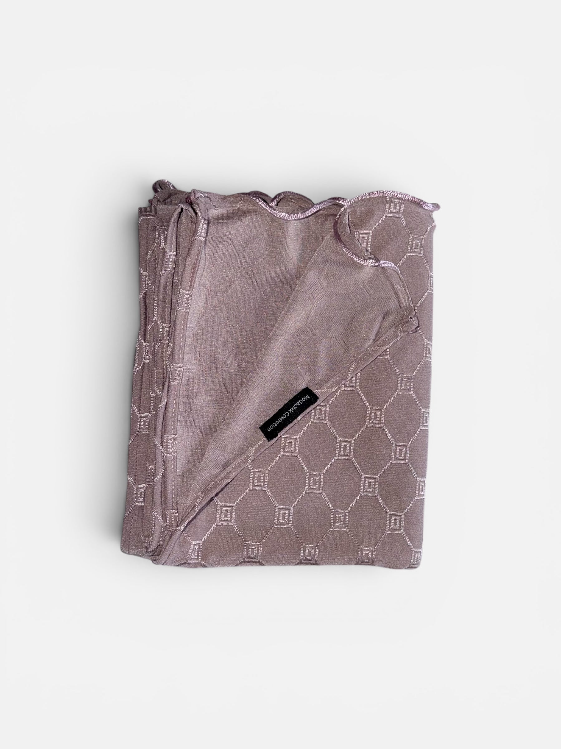 Monogram Hijab Dusty Rose