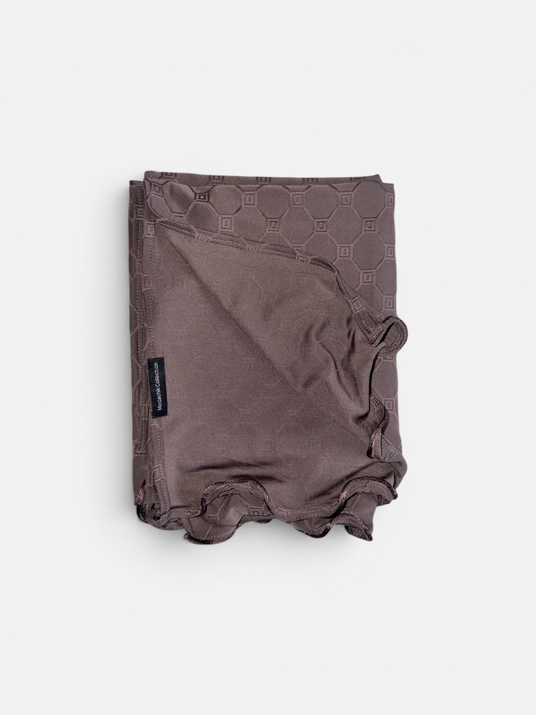 Monogram Hijab Cold Brown