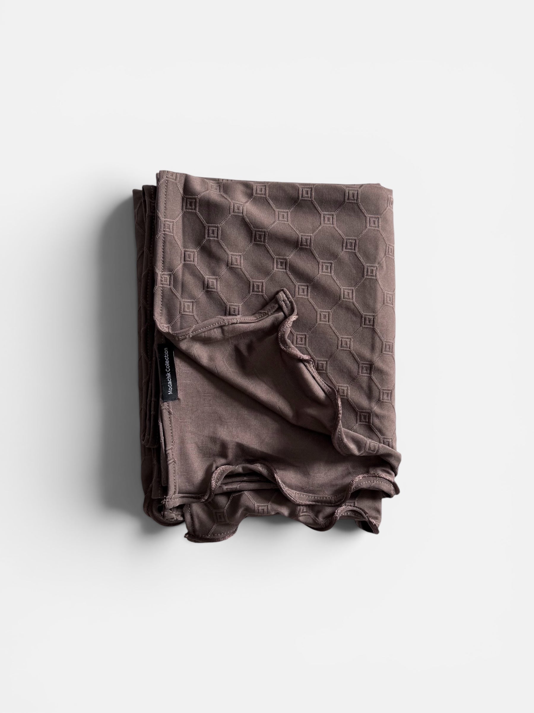 Monogram Hijab Cold Brown