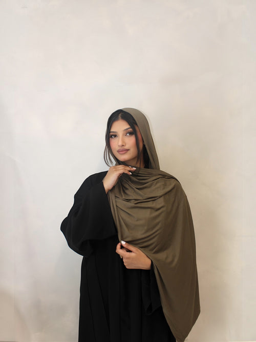 Bamboo Hijab Deep Khaki