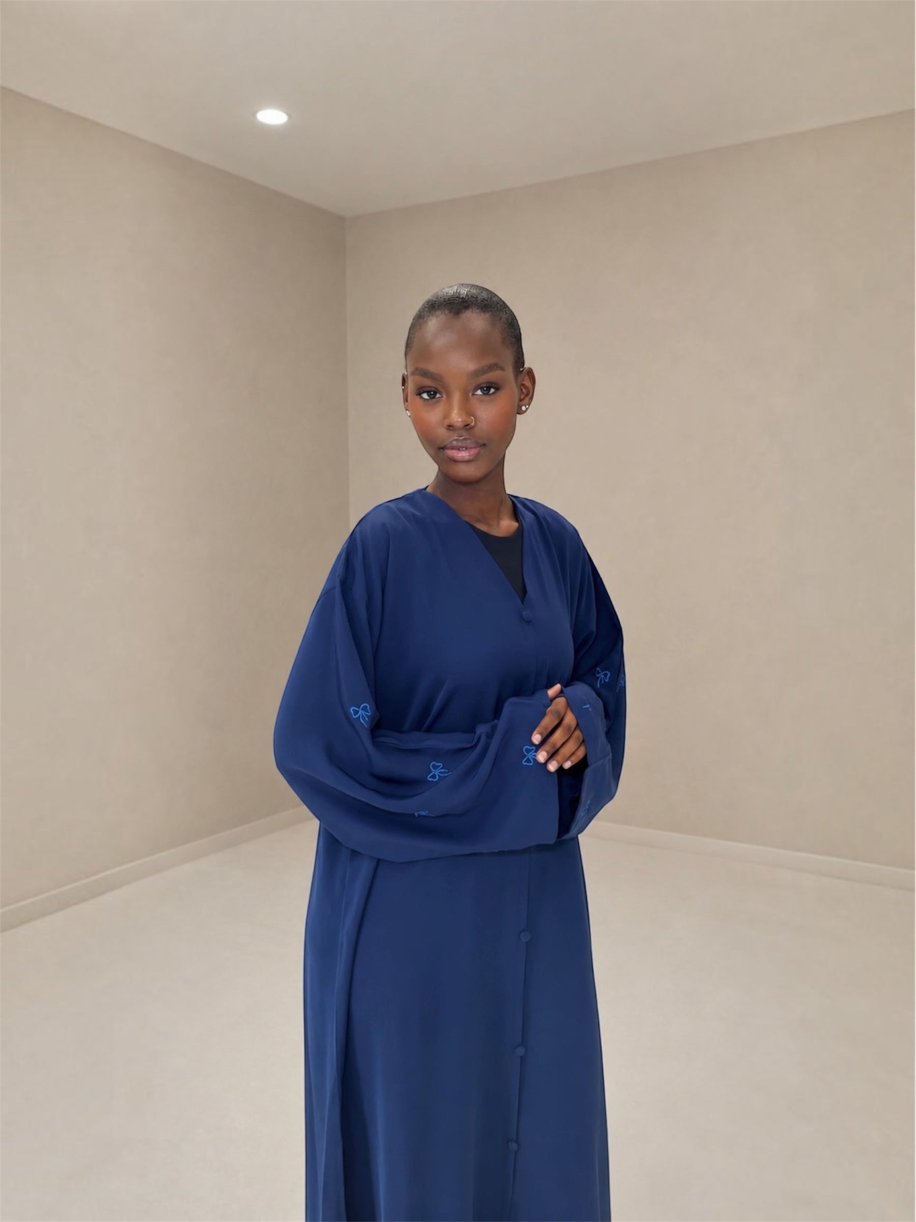 The Safia Abaya Blue