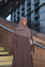 Maya Abaya Dark Brown